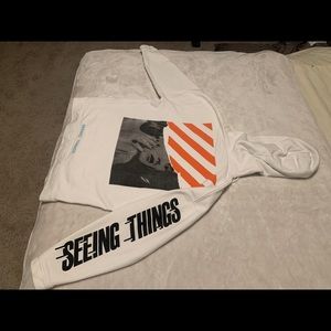 Off White Madonna/ Seeing Things hoodie. Size XL
